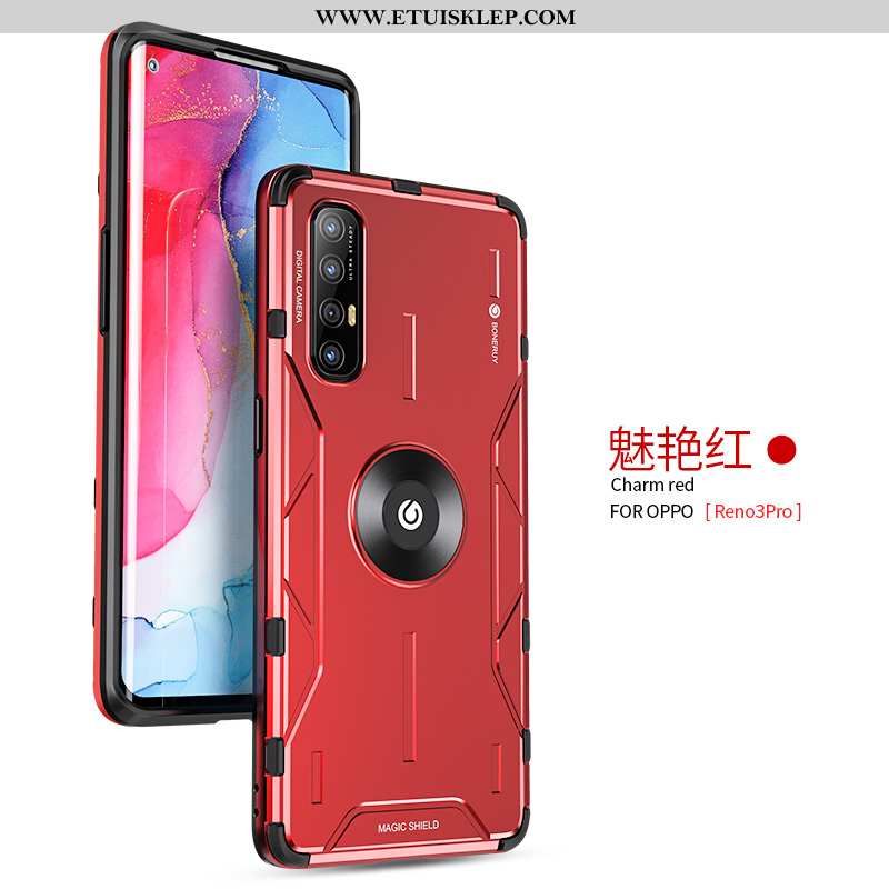 Pokrowce Oppo Reno 3 Pro Super Anti-fall Silikonowe Purpurowy Ochraniacz All Inclusive Trendy Na Spr