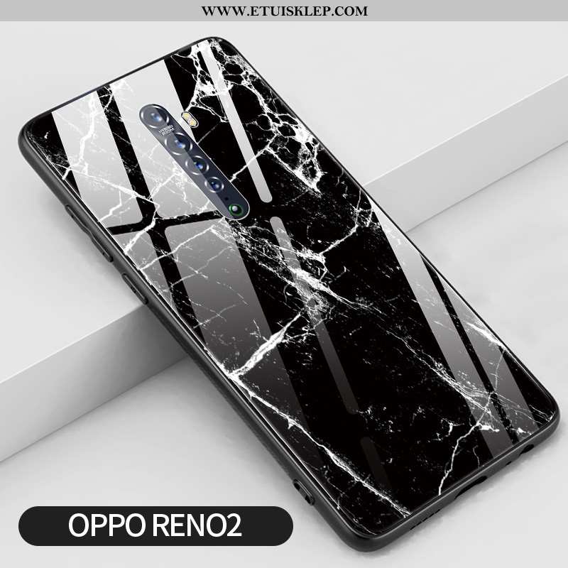 Pokrowce Oppo Reno2 Szkło All Inclusive Silikonowe Anti-fall Duży Biały Lustro Dyskont