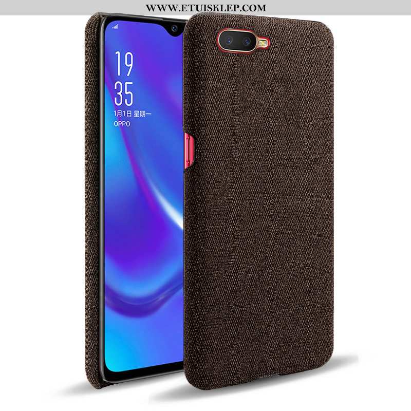 Pokrowce Oppo Rx17 Neo Trendy Futerał Etui Płótno Telefon Komórkowy Anti-fall Czerwony Sklep