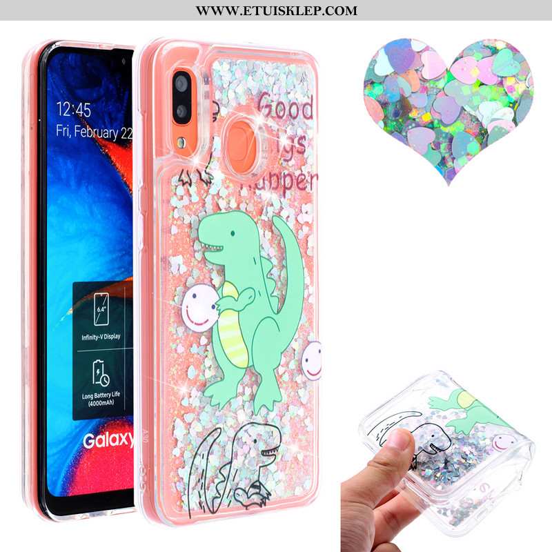 Pokrowce Samsung Galaxy A20e Quicksand Gwiazda 2020 Telefon Komórkowy Anti-fall Futerał Różowe Tanie