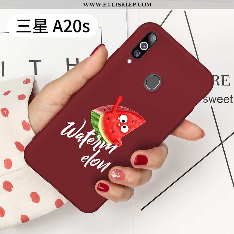 Pokrowce Samsung Galaxy A20s Miękki Ochraniacz Kreatywne Cienkie Czerwony Netto Telefon Komórkowy Os