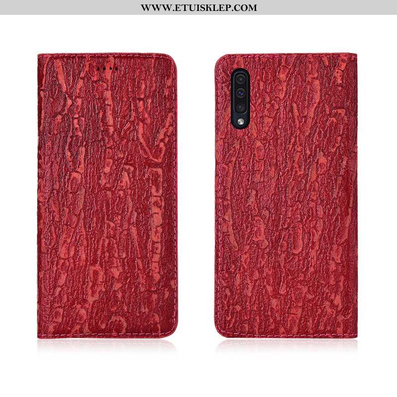 Pokrowce Samsung Galaxy A50 Miękki Ochraniacz Nowy Skórzane Etui Anti-fall Czerwony All Inclusive Ku