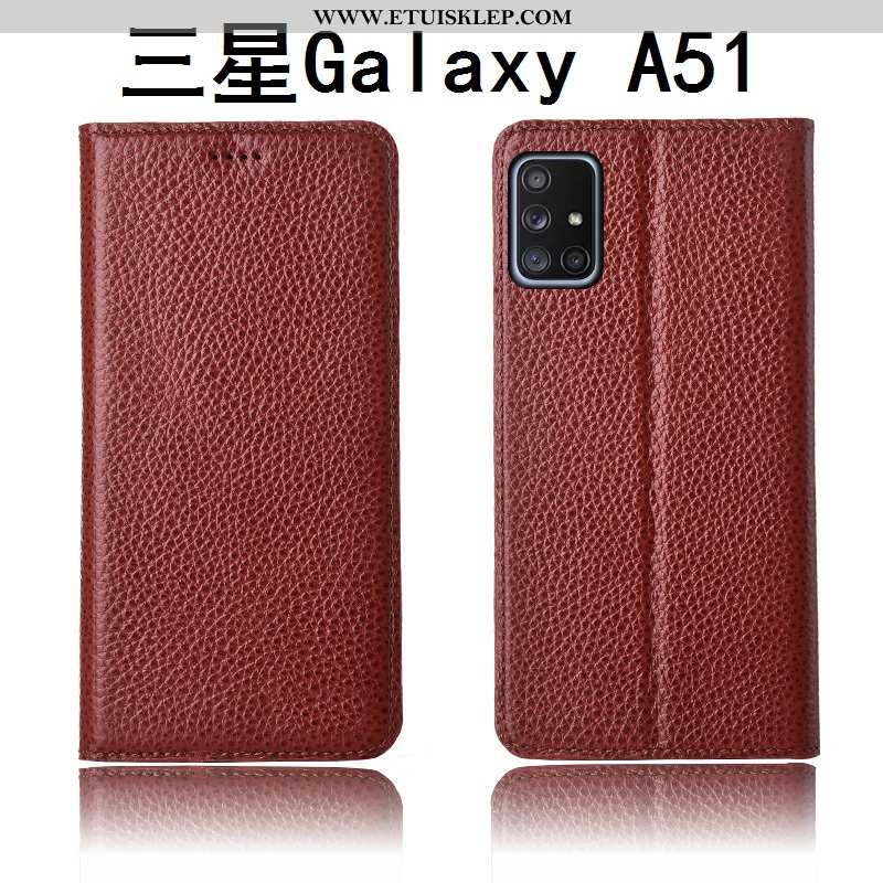 Pokrowce Samsung Galaxy A51 Silikonowe Nowy Anti-fall Etui Skórzane Futerał Litchi Kup