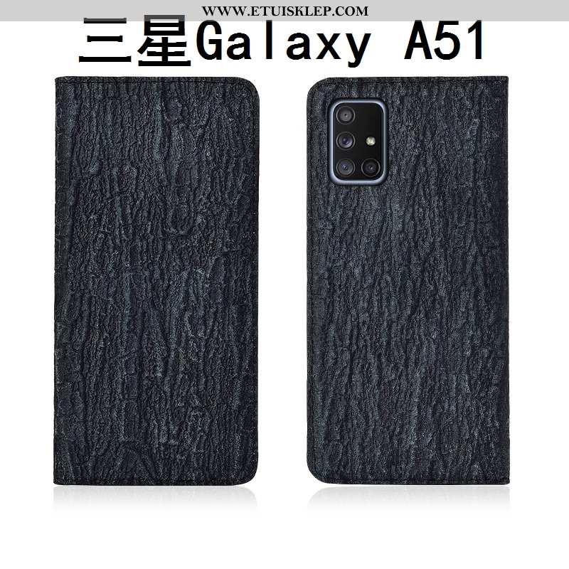 Pokrowce Samsung Galaxy A51 Skóra Futerał Nubuku Etui Klapa Prawdziwa Skóra Telefon Komórkowy Kup