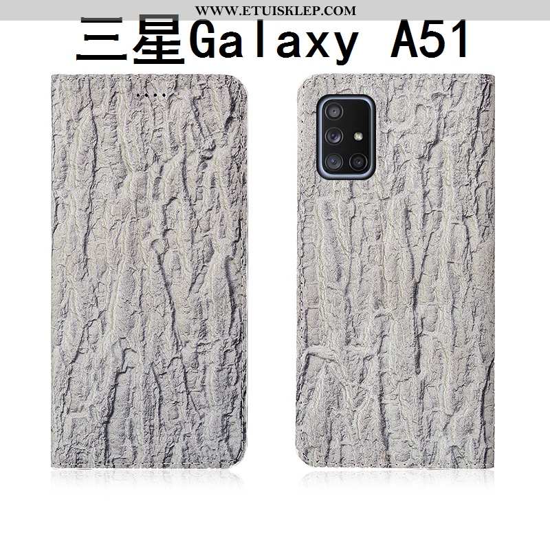 Pokrowce Samsung Galaxy A51 Skóra Futerał Nubuku Etui Klapa Prawdziwa Skóra Telefon Komórkowy Kup