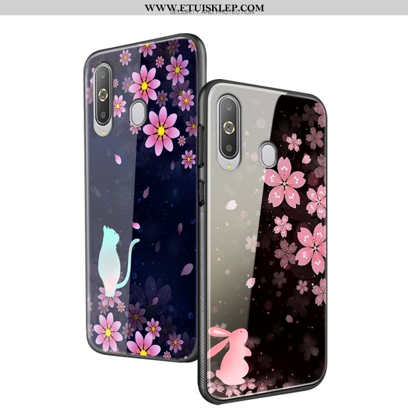 Pokrowce Samsung Galaxy A8s Ochraniacz Czarny Moda Silikonowe Proste Etui Kwiaty Sklep