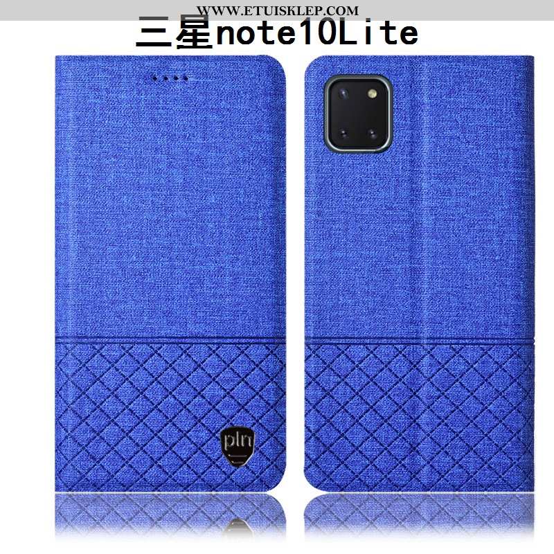 Pokrowce Samsung Galaxy Note 10 Lite Bawełna I Len Gwiazda All Inclusive Obudowa Etui Niebieski Anti