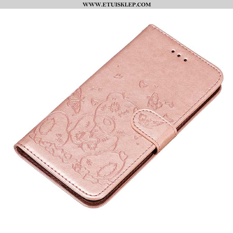 Pokrowce Samsung Galaxy Note 10 Skórzane Etui Różowe Klapa Gwiazda Futerał Mały Telefon Komórkowy Sk