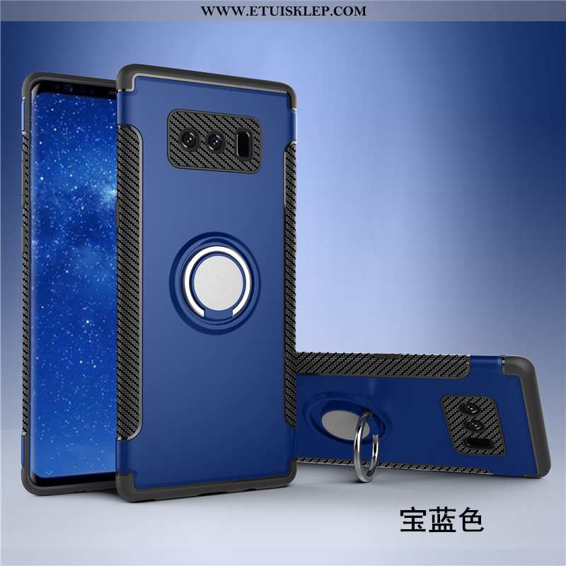 Pokrowce Samsung Galaxy Note 8 Ochraniacz Futerał Telefon Komórkowy Magnetyzm Ciemno Niebieski Na Po