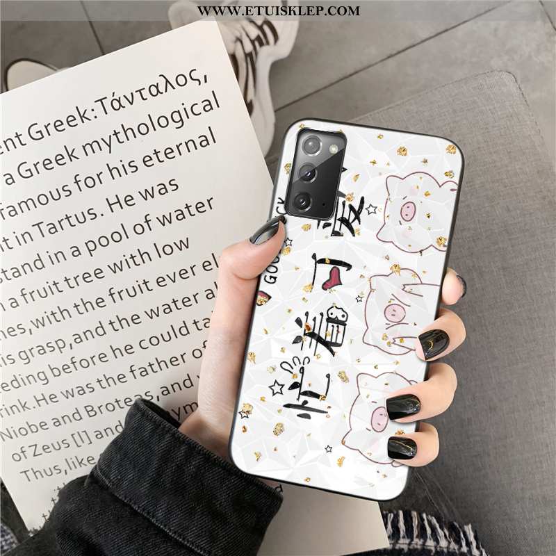 Pokrowce Samsung Galaxy Note20 Kreskówka Czarny Anti-fall Kształt Diamentu Futerał Telefon Komórkowy
