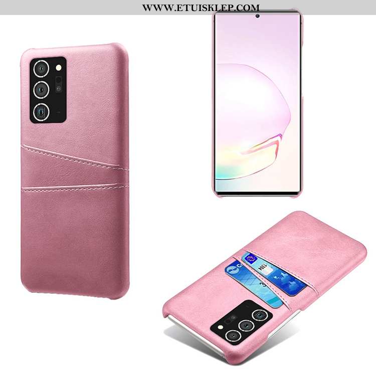 Pokrowce Samsung Galaxy Note20 Ultra Osobowość Różowe Karta Telefon Komórkowy Futerał Gwiazda Kup