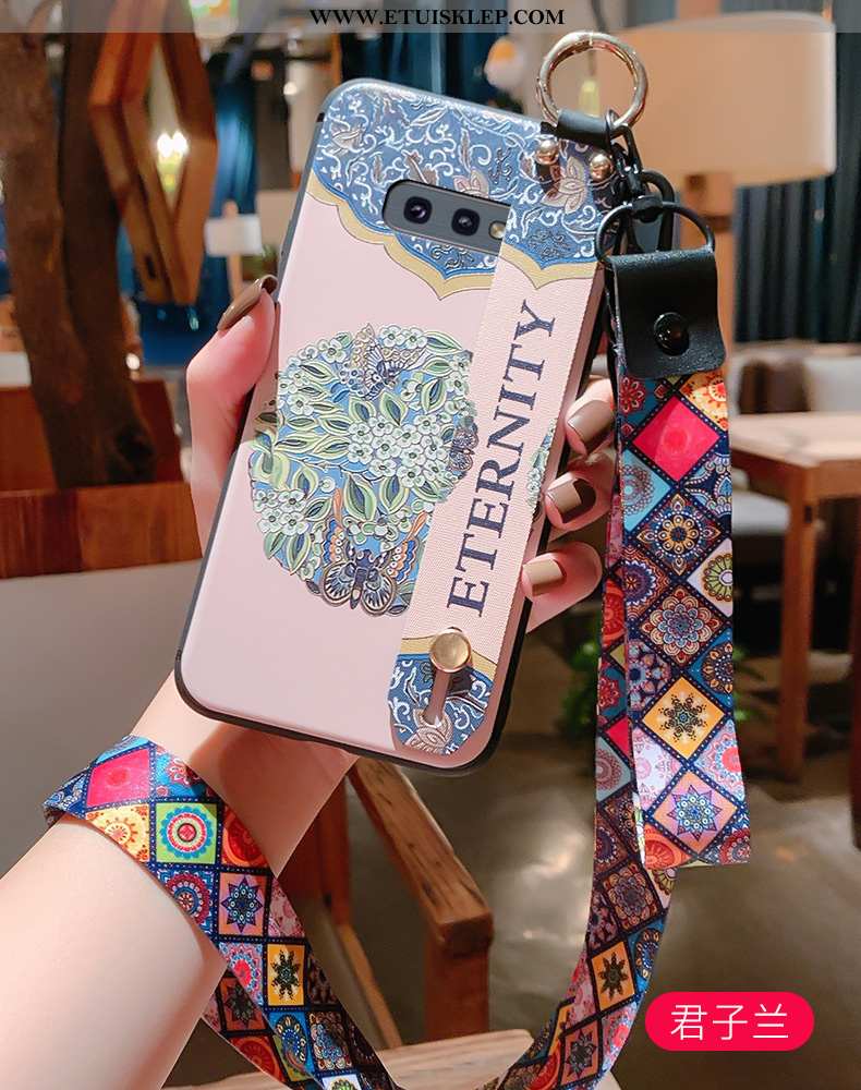 Pokrowce Samsung Galaxy S10e Relief Anti-fall Telefon Komórkowy Pałac Silikonowe All Inclusive Chińs