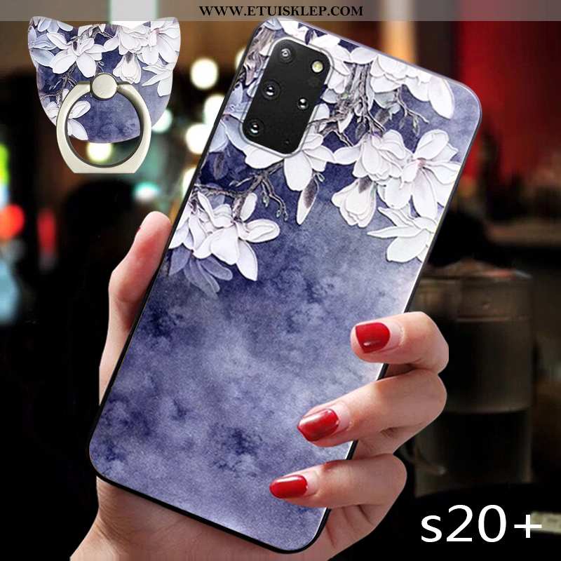 Pokrowce Samsung Galaxy S20 Ultra Trendy Futerał Gwiazda Etui Telefon Komórkowy Ring Vintage Tanie