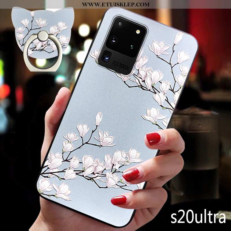 Pokrowce Samsung Galaxy S20 Ultra Trendy Futerał Gwiazda Etui Telefon Komórkowy Ring Vintage Tanie