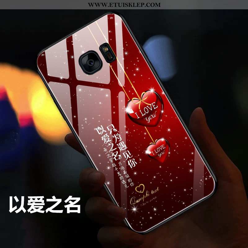 Pokrowce Samsung Galaxy S7 Osobowość All Inclusive Lustro Telefon Komórkowy Czerwony Szkło Futerał T