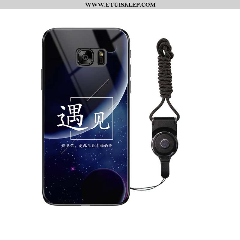 Pokrowce Samsung Galaxy S7 Trendy Telefon Komórkowy Sceneria Futerał Czarny Gwiazda Czerwony Netto T