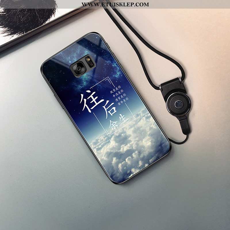 Pokrowce Samsung Galaxy S7 Trendy Telefon Komórkowy Sceneria Futerał Czarny Gwiazda Czerwony Netto T