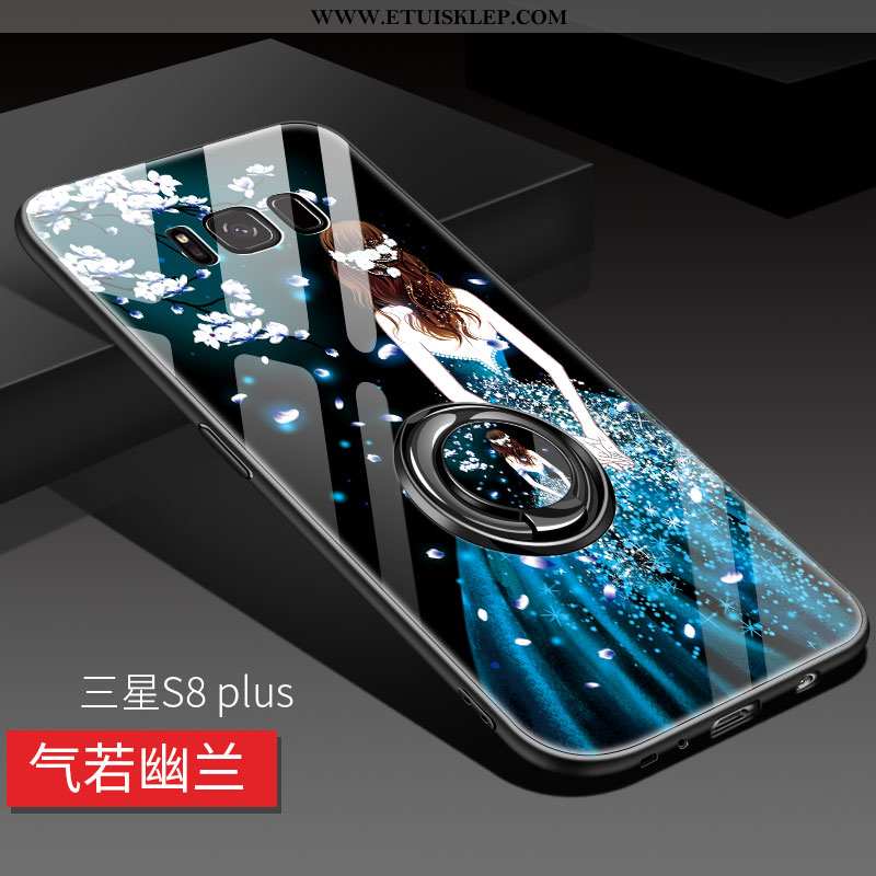 Pokrowce Samsung Galaxy S8+ Szkło Wspornik Anti-fall Telefon Komórkowy Silikonowe Cienkie Czarny Tan