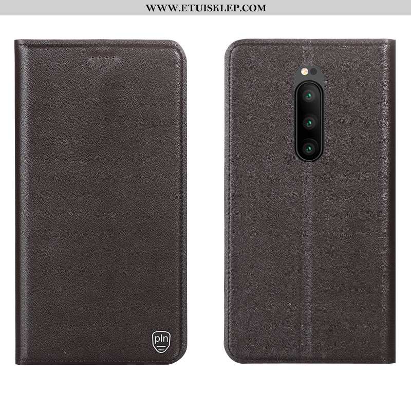Pokrowce Sony Xperia 1 Wzór All Inclusive Futerał Anti-fall Obudowa Żółty Skórzane Etui Online