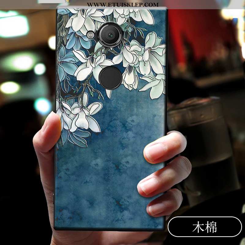 Pokrowce Sony Xperia Xa2 Ultra Nubuku Niebieski Telefon Komórkowy Futerał Anti-fall Miękki Etui Na S