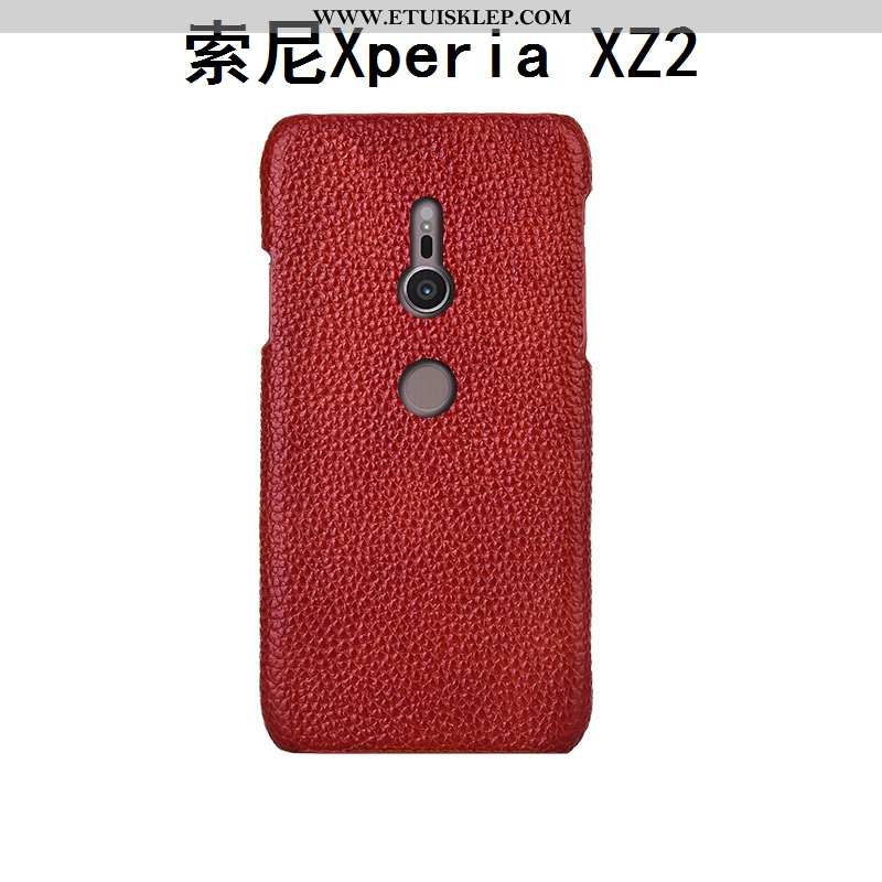 Pokrowce Sony Xperia Xz2 Luksusowy Telefon Komórkowy Anti-fall Dostosowane Bydło Litchi Futerał Dysk