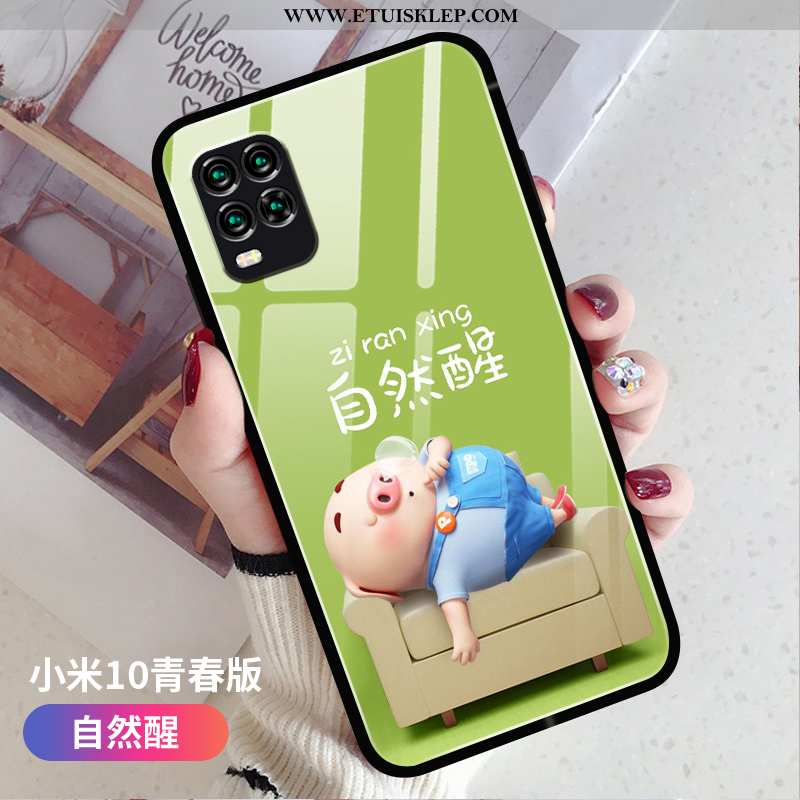 Pokrowce Xiaomi Mi 10 Lite Osobowość Mały Anti-fall Telefon Komórkowy Ochraniacz Silikonowe Szkło Na