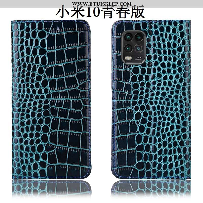 Pokrowce Xiaomi Mi 10 Lite Skórzane Etui All Inclusive Brązowy Mały Telefon Komórkowy Obudowa Anti-f