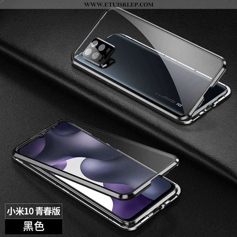 Pokrowce Xiaomi Mi 10 Lite Szkło Purpurowy Anti-fall Ochraniacz Telefon Komórkowy Magnetyzm Futerał 