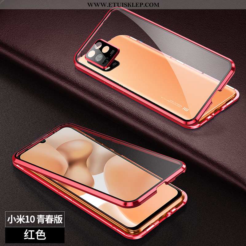 Pokrowce Xiaomi Mi 10 Lite Szkło Purpurowy Anti-fall Ochraniacz Telefon Komórkowy Magnetyzm Futerał 