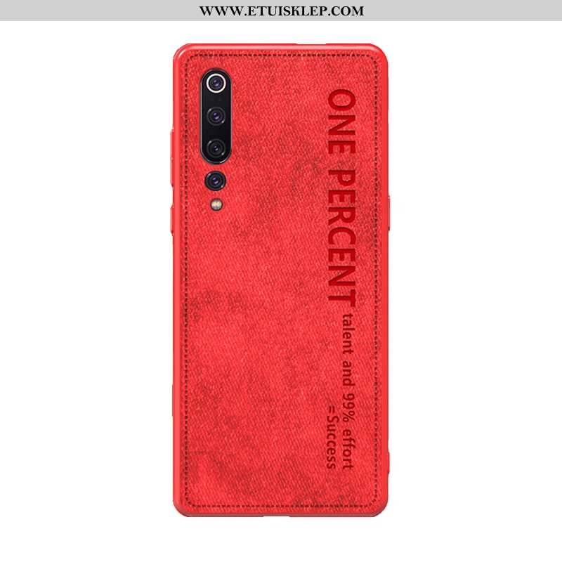 Pokrowce Xiaomi Mi 10 Miękki Skórzane Etui Lekkie Vintage Telefon Komórkowy Oryginalny Czerwony Skle