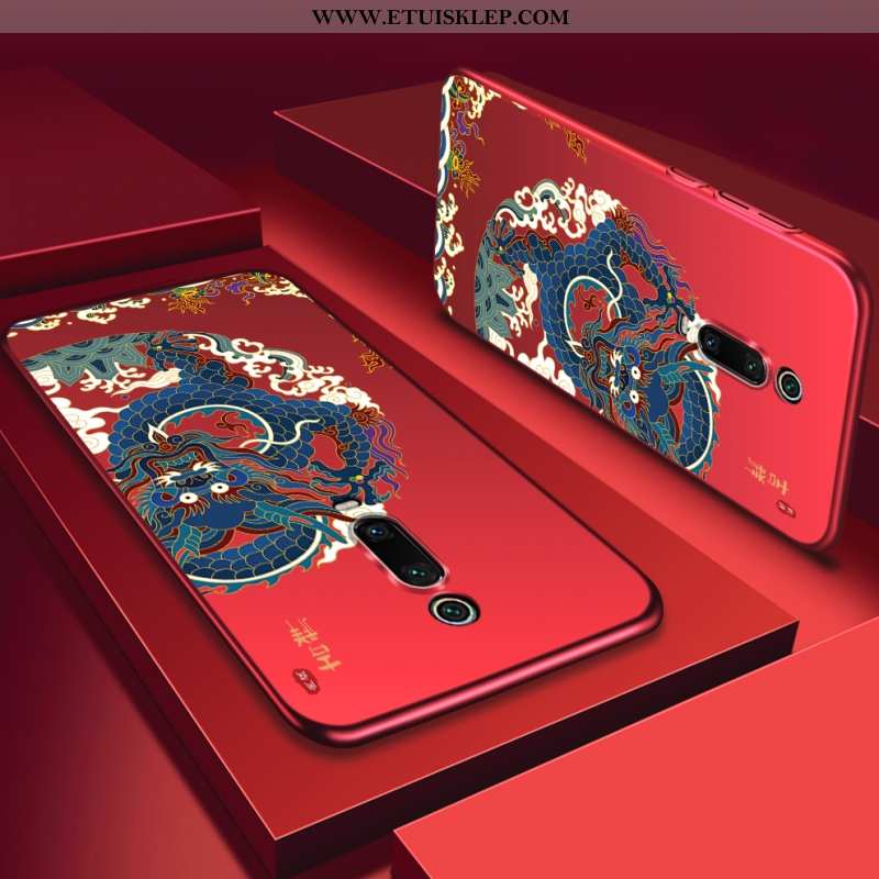 Pokrowce Xiaomi Mi 9t Pro Silikonowe Czerwony Futerał Niebieski Chiński Styl Telefon Komórkowy Trudn