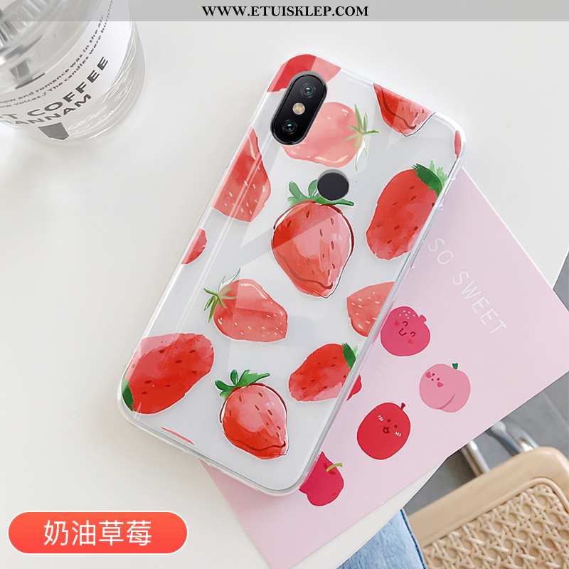 Pokrowce Xiaomi Mi A2 Trendy Czerwony Mały Owoce Truskawka Etui Przezroczysty Oferta