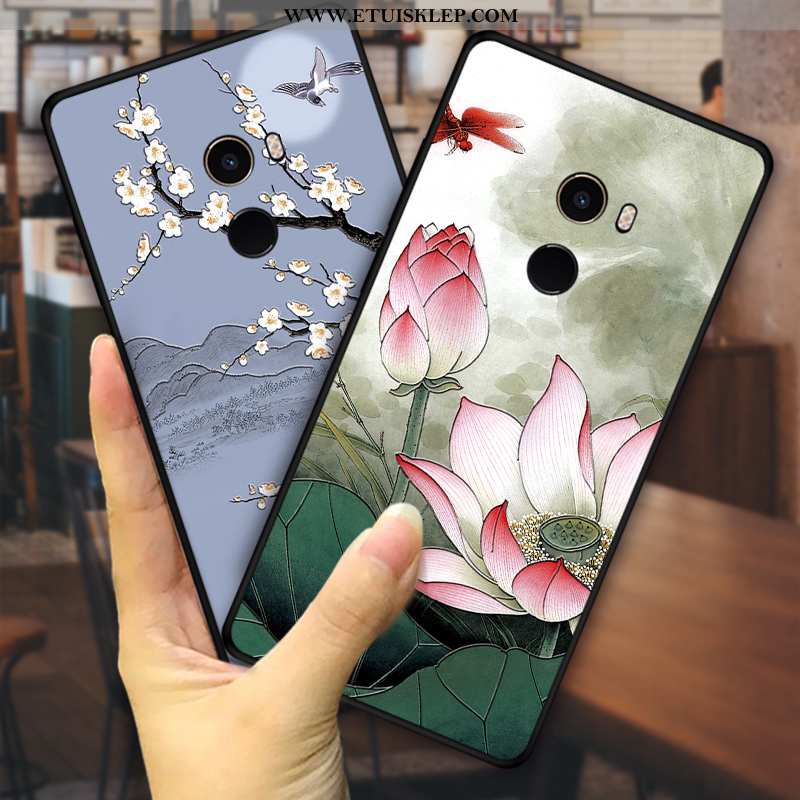 Pokrowce Xiaomi Mi Mix 2 Relief Wiatr Anti-fall Osobowość Etui Ochraniacz Czarny Online