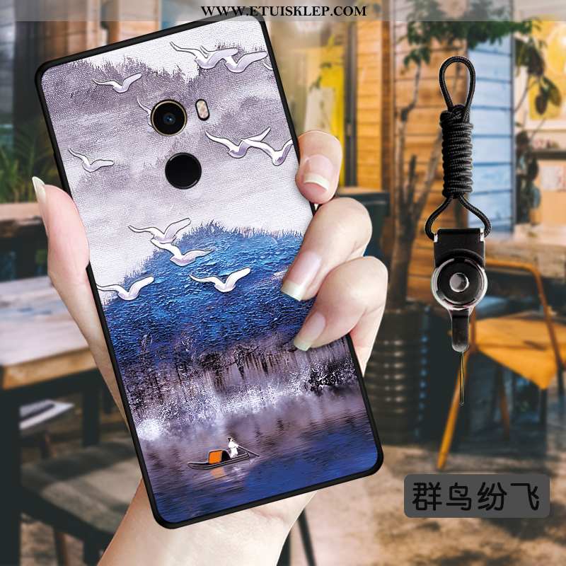 Pokrowce Xiaomi Mi Mix 2 Relief Wiatr Anti-fall Osobowość Etui Ochraniacz Czarny Online