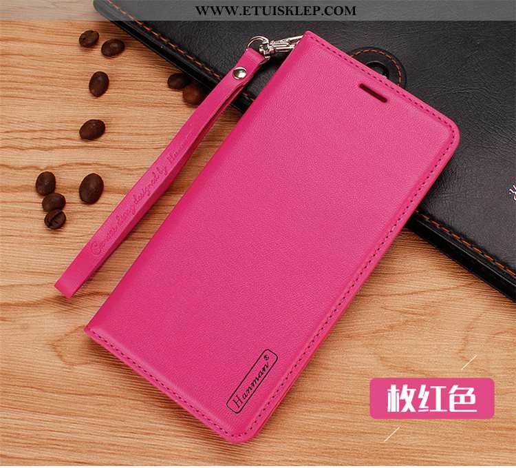 Pokrowce Xiaomi Mi Note 10 Skórzane Etui Klapa Różowe Futerał Telefon Komórkowy Magnetyzm Anti-fall 