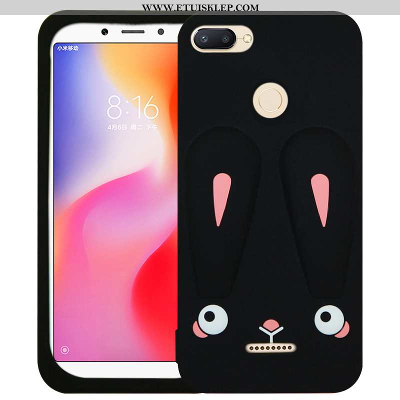 Pokrowce Xiaomi Redmi 6 Silikonowe Bunny Etui Futerał Telefon Komórkowy Czarny Mały Sklep