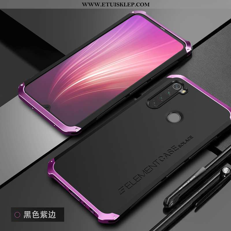 Pokrowce Xiaomi Redmi Note 8t Metal Czerwony Proste Anti-fall Trudno Telefon Komórkowy Nubuku Tani