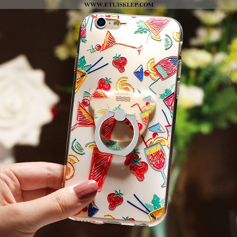 Pokrowce iPhone 6/6s Plus Trendy Futerał Wspornik Relief Telefon Komórkowy Ring Kolor Online