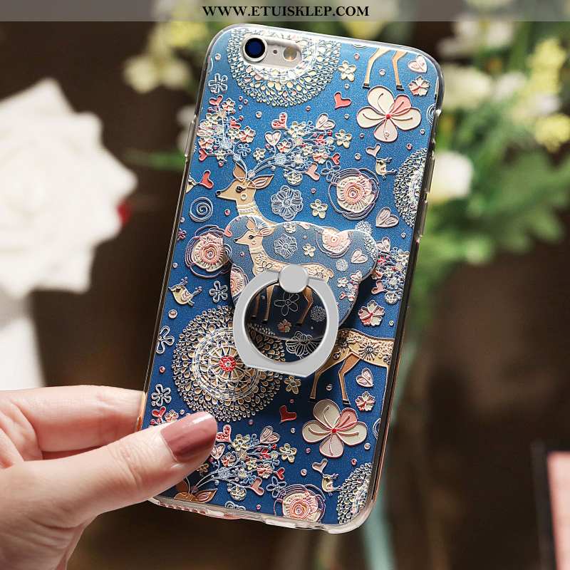 Pokrowce iPhone 6/6s Plus Trendy Futerał Wspornik Relief Telefon Komórkowy Ring Kolor Online