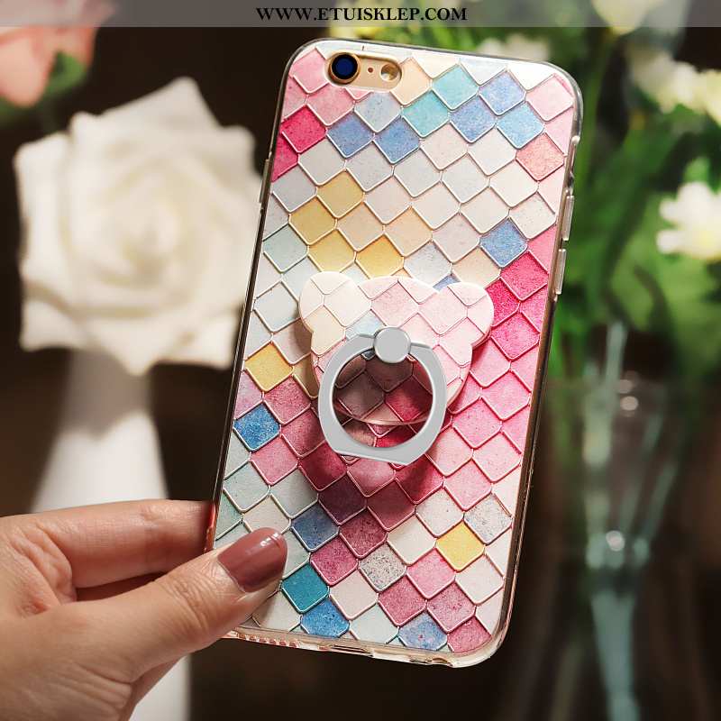 Pokrowce iPhone 6/6s Plus Trendy Futerał Wspornik Relief Telefon Komórkowy Ring Kolor Online