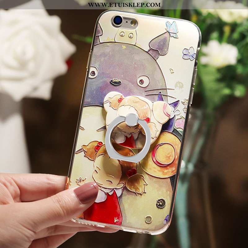 Pokrowce iPhone 6/6s Plus Trendy Futerał Wspornik Relief Telefon Komórkowy Ring Kolor Online