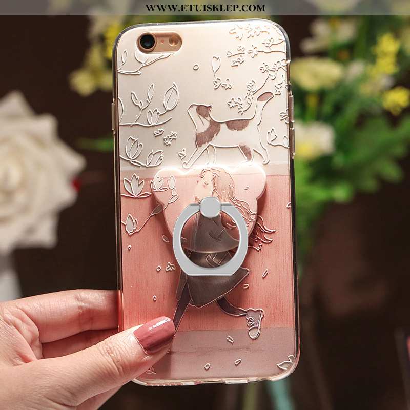 Pokrowce iPhone 6/6s Plus Trendy Futerał Wspornik Relief Telefon Komórkowy Ring Kolor Online