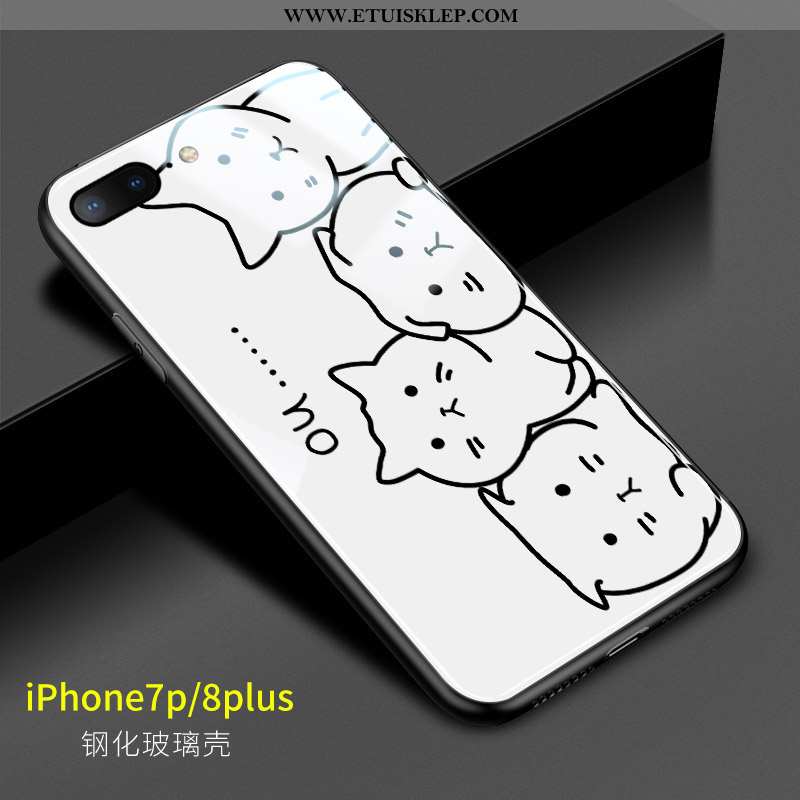Pokrowce iPhone 8 Plus Szkło Piękny Kotek Telefon Komórkowy Zakochani Biały Trudno Sklep