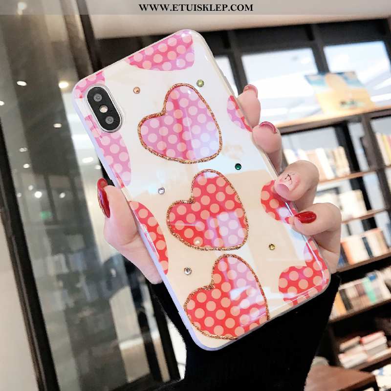 Pokrowce iPhone X Trendy Silikonowe Etui Futerał Miłość Czerwony Netto Anti-fall Kupię