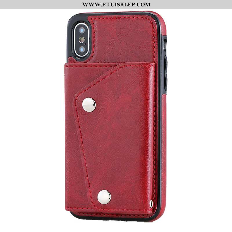 Pokrowce iPhone Xs Trendy All Inclusive Skórzane Etui Anti-fall Kreatywne Nowy Czerwony Tanie