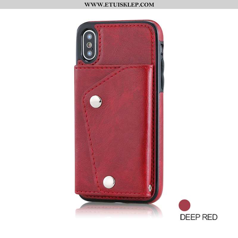 Pokrowce iPhone Xs Trendy All Inclusive Skórzane Etui Anti-fall Kreatywne Nowy Czerwony Tanie