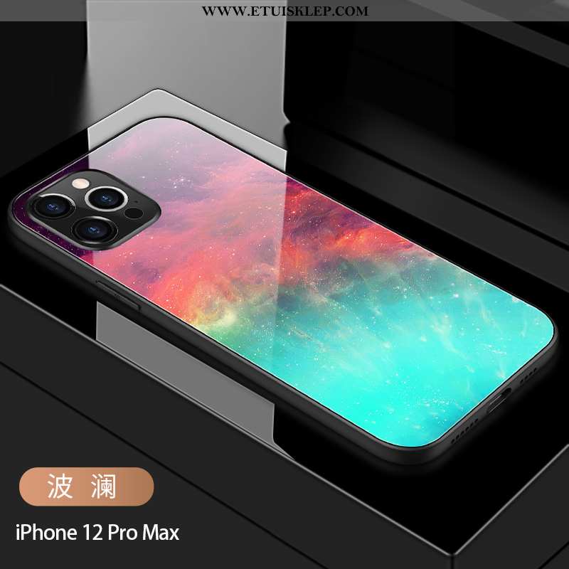 Etui iPhone 12 Pro Max Kreatywne Ciemno Niebieski Osobowość Anti-fall Lustro Silikonowe Online