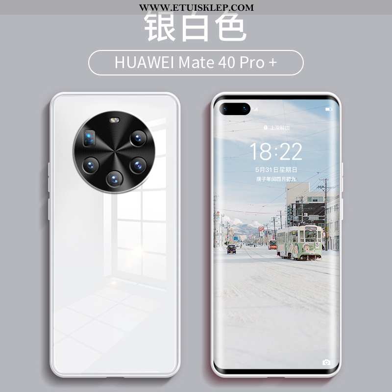 Futerał Huawei Mate 40 Pro+ Silikonowe All Inclusive Anti-fall Szkło Telefon Komórkowy Trendy Etui D