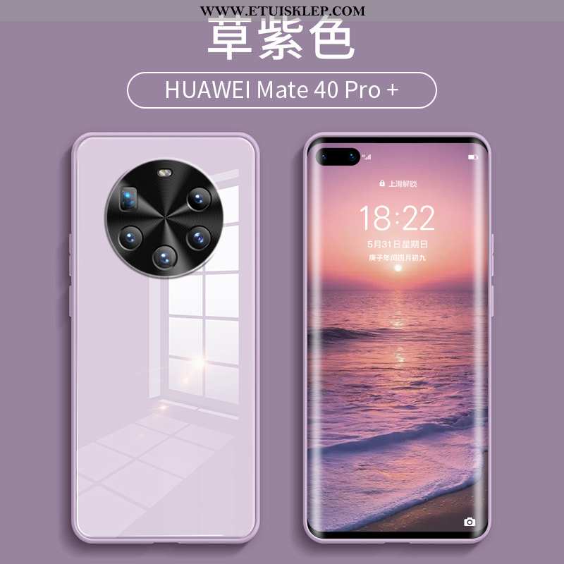 Futerał Huawei Mate 40 Pro+ Silikonowe All Inclusive Anti-fall Szkło Telefon Komórkowy Trendy Etui D