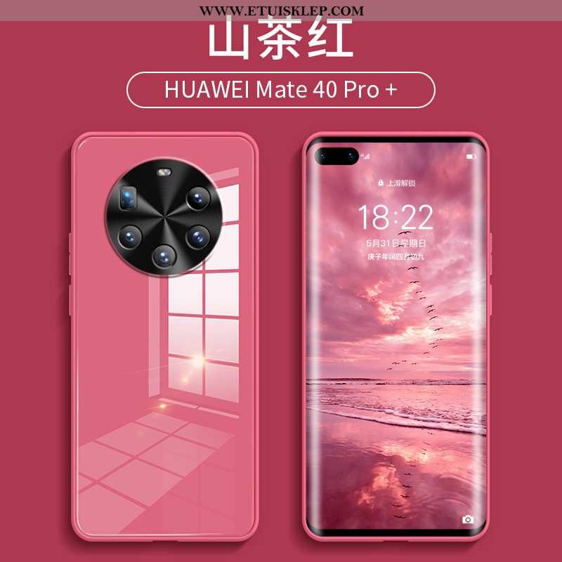 Futerał Huawei Mate 40 Pro+ Silikonowe All Inclusive Anti-fall Szkło Telefon Komórkowy Trendy Etui D